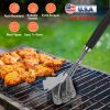 BBQ Grill Cleaning Brush Stainless Steel Barbecue Cleaner Scraper 16.5in Handle Stiff Wire Bristles For Grill Cooking Grates