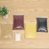 Pack of 100 Clear Zipper Bags 5 x 8 Seal Top Polyethylene Bags 5x8 Thickness 2 Mil Plastic Poly Bags for Packing Storing Ideal for Industrial Food Ser