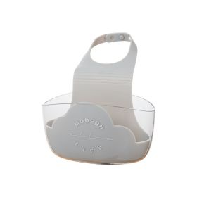 Cloud Sink Drain Basket Household Kitchen Faucet Rack Washing Dish Rag Sponge Pool Storage Hanging Bag (Select: FV05-Gray)
